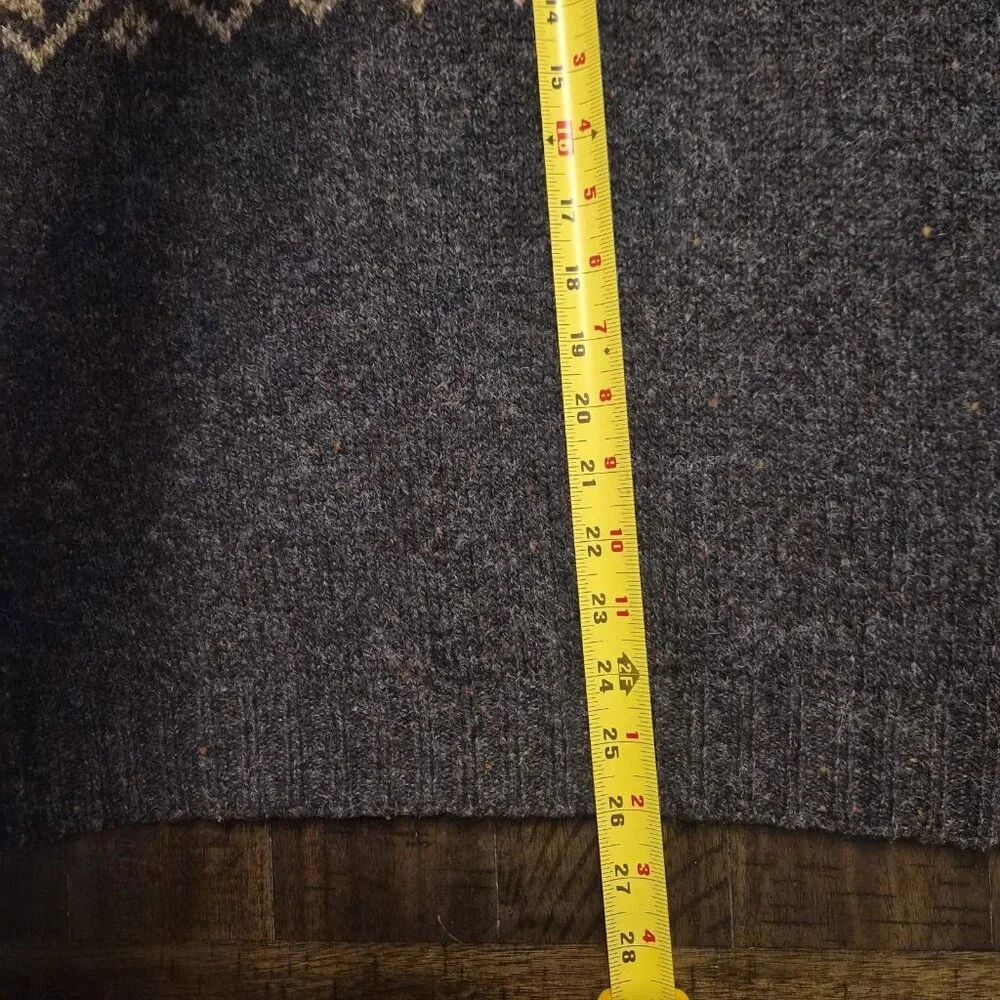 Vintage 90s Eddie Bauer Wool Blend Sweater Size L Made in USA Heather Knit XL JU - Picture 7 of 9